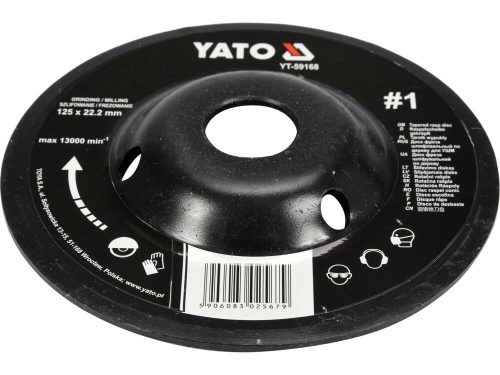 Yato ráspolykorong durva #1 125 x 22,2 mm