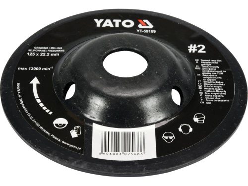Yato ráspolykorong közepes #2 125 x 22,2 mm