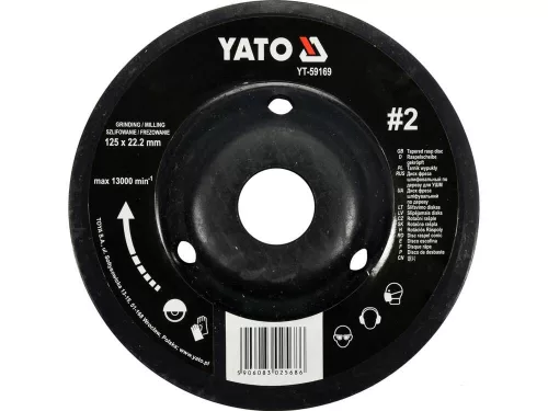 Yato ráspolykorong közepes #2 125 x 22,2 mm