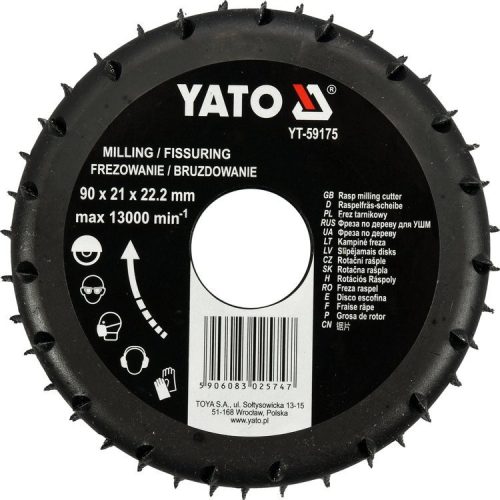 Yato ráspolykorong 90 x 21 x 22,2 mm