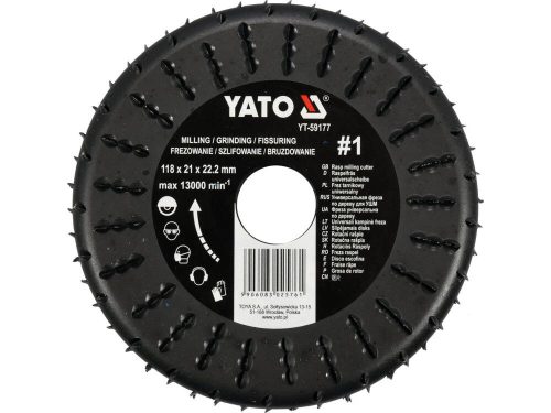 Yato ráspolykorong durva #1 118 x 21 mm