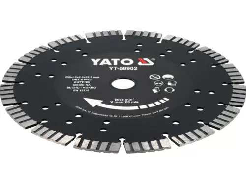 Yato gyémánt vágókorong betonhoz 230 mm