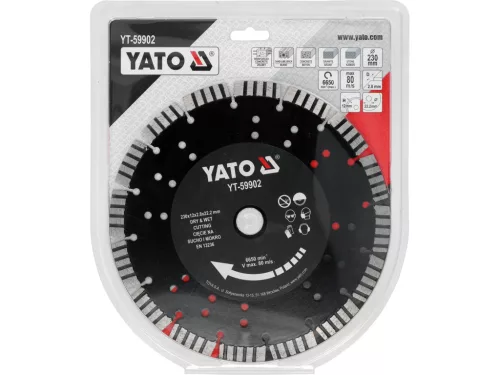 Yato gyémánt vágókorong betonhoz 230 mm