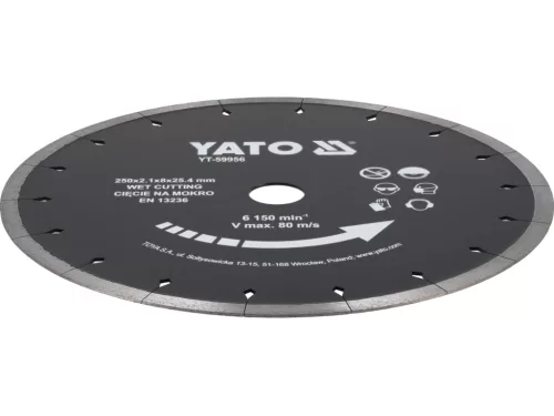 Yato kerámiavágókorong nedves 250 mm