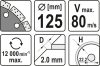 Yato gyémánt vágókorong 125 x 2,0 x 10 x 22,2 mm szegmentált