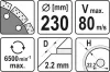 Yato gyémánt vágókorong 230 x 2,2 x 10 x 22,2 mm szegmentált