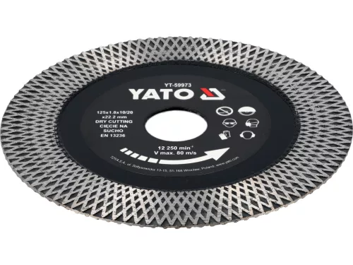 Yato kerámiavágókorong száraz 125 mm