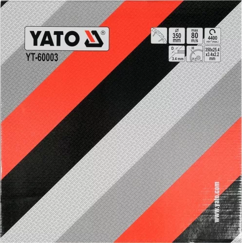 Yato gyémánt vágókorong 350 x 3,4 x 10,0 x 25,4 mm szegmentált