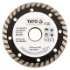 Yato gyémánt vágókorong 125 x 2,6 x 8,0 x 22,2 mm turbo