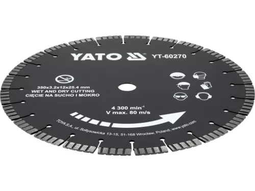 Yato beton vágókorong 350 mm