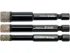 Yato gyémánt körkivágó készlet 3 részes 6, 8, 10 mm vizes/száraz bitbefogású