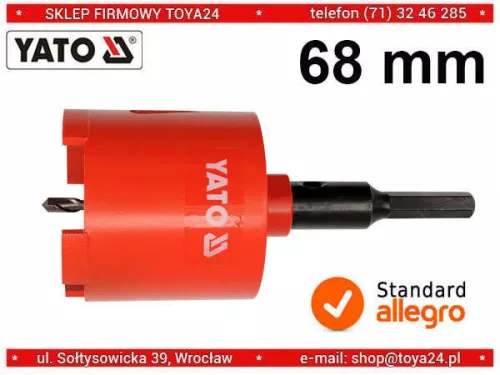 Yato gyémánt fúrókorona 68 mm