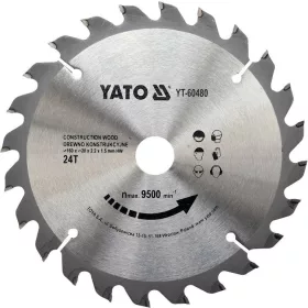 Yato fűrésztárcsa fához 160 x 20 x 1,5 mm / 24T