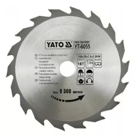 Yato fűrésztárcsa fához 160 x 20 x 2,0 mm / 18T