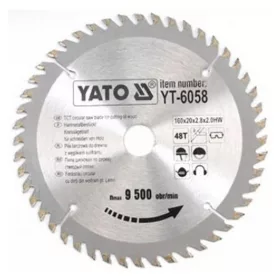 Yato fűrésztárcsa fához 160 x 20 x 2,0 mm / 48T