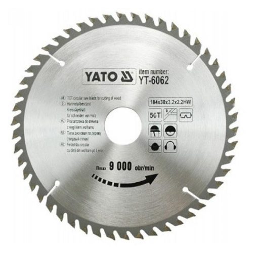 Yato fűrésztárcsa fához 184 x 30 x 2,2 mm / 50T