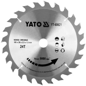Yato fűrésztárcsa fához 185 x 20 x 1,5 mm / 24T