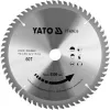 Yato fűrésztárcsa fához 190 x 20 x 1,5 mm / 60T