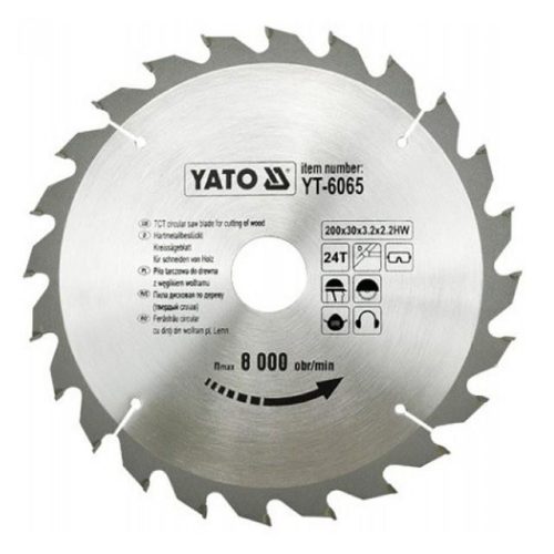 Yato fűrésztárcsa fához 200 x 30 x 2,2 mm / 24T