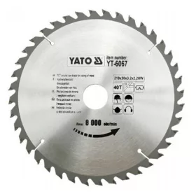 Yato fűrésztárcsa fához 210 x 30 x 2,2 mm / 40T