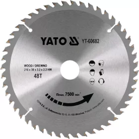 Yato fűrésztárcsa fához 216 x 30 x 2,2 mm / 48T