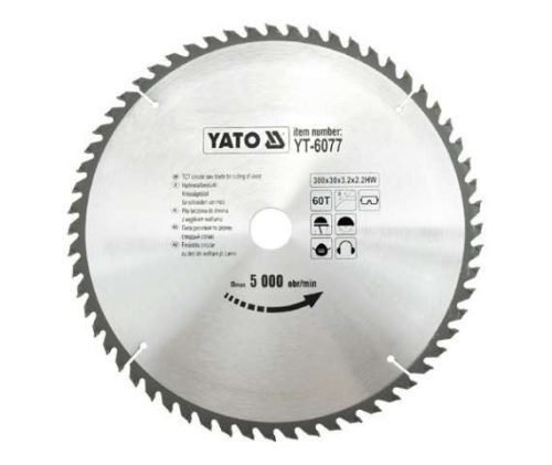 Yato fűrésztárcsa fához 300 x 30 x 2,0 mm / 60T
