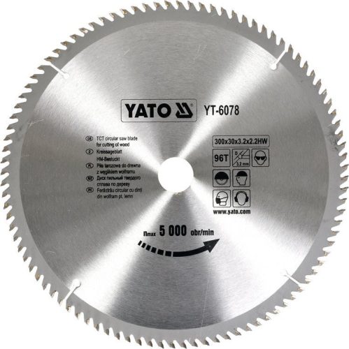Yato fűrésztárcsa fához 300 x 30 x 2,0 mm / 96T