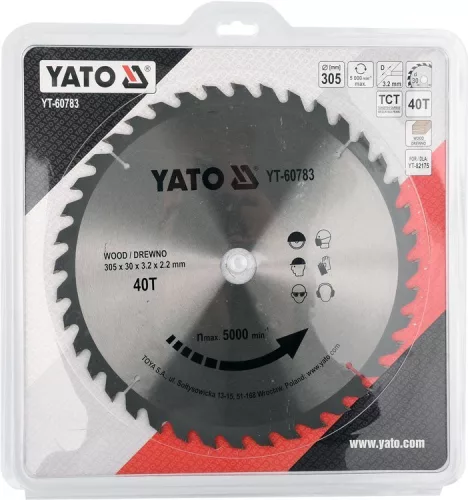 Yato fűrésztárcsa fához 305 x 30 x 2,2 mm / 40T