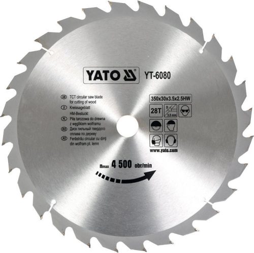 Yato fűrésztárcsa fához 350 x 30 x 2,5 mm / 28T