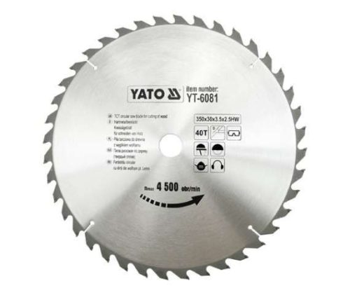 Yato fűrésztárcsa fához 350 x 30 x 2,5 mm / 40T