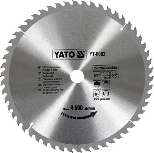 Yato fűrésztárcsa fához 350 x 30 x 2,5 mm / 54T