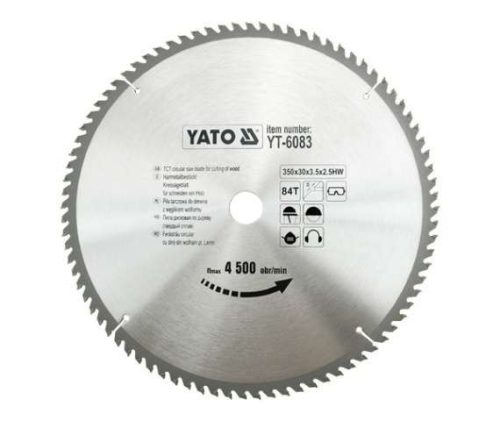 Yato fűrésztárcsa fához 350 x 30 x 2,5 mm / 84T