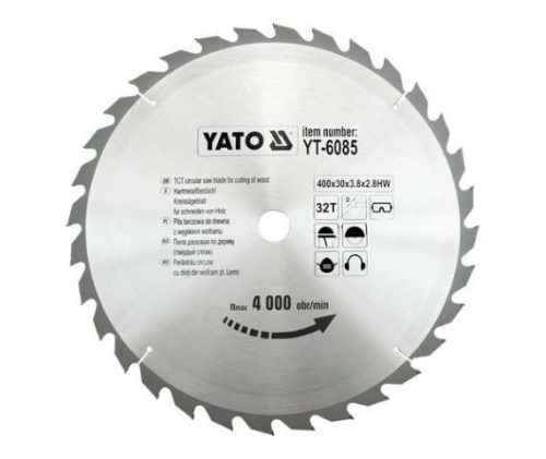 Yato fűrésztárcsa fához 400 x 30 x 2,8 mm / 32T