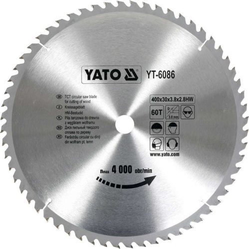 Yato fűrésztárcsa fához 400 x 30 x 2,8 mm / 60T