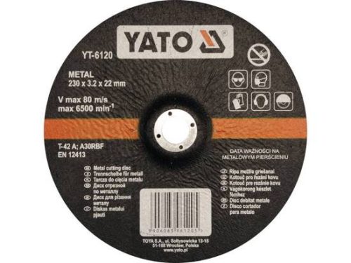 Yato vágókorong fémre 230 x 3,2 x 22,2 mm