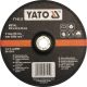 Yato tisztítókorong fémre 230 x 6,0 x 22,2 mm