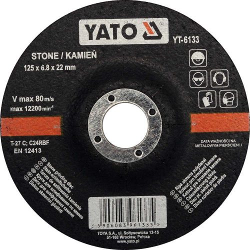 Yato tisztítókorong kőre 125 x 6,8 x 22,2 mm
