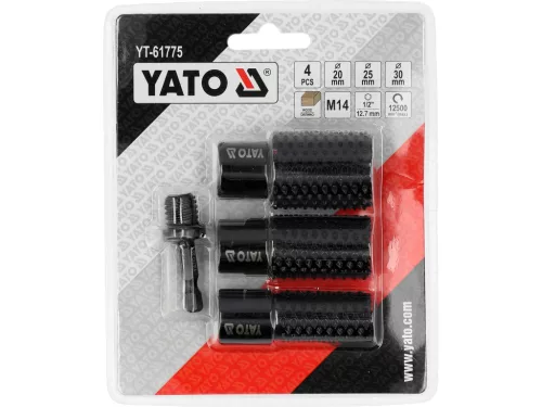 Yato 4 darabos forgóreszelő, M14 adapterrel