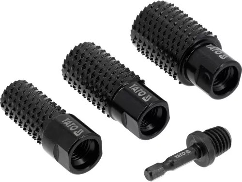 Yato 4 darabos forgóreszelő, M14 adapterrel