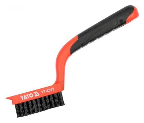 Yato drótkefe 5 soros műanyag nyéllel nylon 180 mm