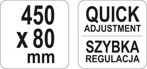 Yato gyorscsavarszorító 450 x 80 mm nagy szorítóerővel