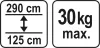 Yato teleszkópos támasztó rúd 1250-2900 mm 30 kg
