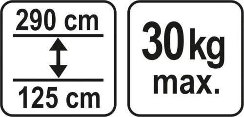 Yato teleszkópos támasztó rúd 1250-2900 mm 30 kg
