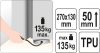 Yato pumpás szerelőpárna 270 x 130 mm 135 kg