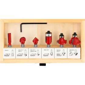 Yato felsőmaró készlet 6 részes 6 mm