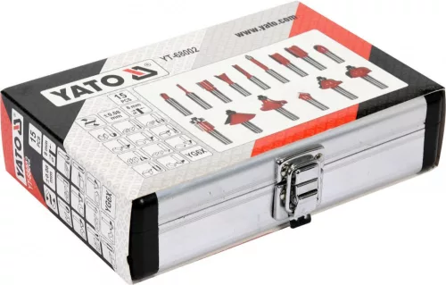 Yato felsőmaró készlet 15 részes