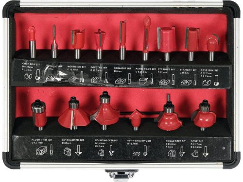 Yato felsőmaró készlet 15 részes 6 mm