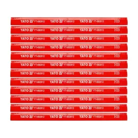 Yato ácsceruza 175 mm fára piros (12 db/csomag)
