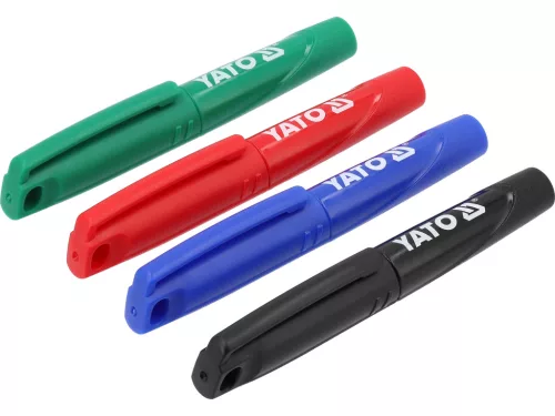 Yato filctoll készlet 72 db, fekete-zöld-kék-piros