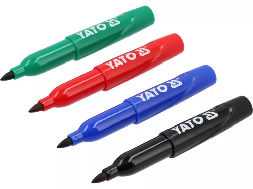 Yato filctoll készlet 72 db, fekete-zöld-kék-piros